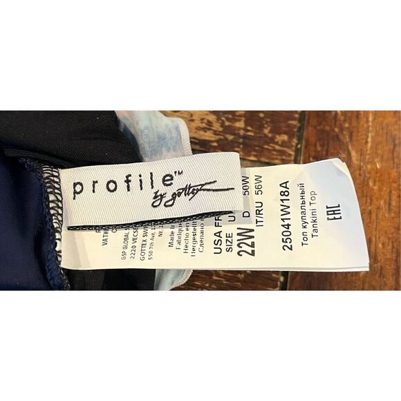 Profile by Gottex Harmony Plus Size Womens Ruched Tankini Top - Picture 7 of 7